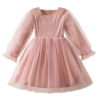 Odeerbi 3-12Y Toddler Girls Cute Tulle Dresses Net Yarn Sequin