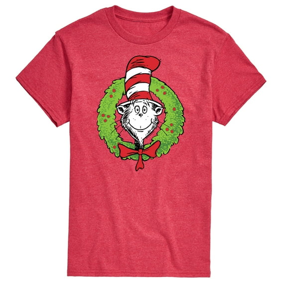 The Cat in the Hat - Cat Wreath - Men's Short Sleeve Graphic T-Shirt