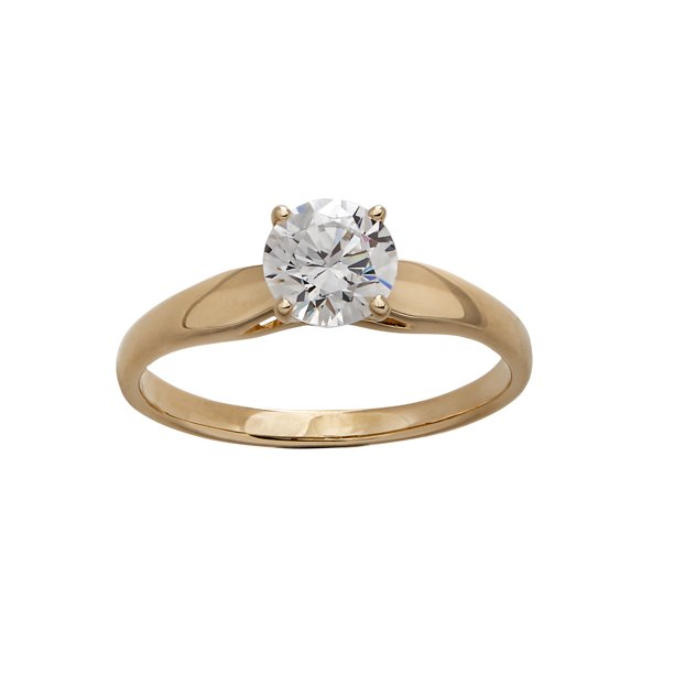 Brilliance Fine Jewelry Brilliance Fine Jewelry .75 Carat T.G.W. CZ Round Solitaire Engagement