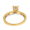 thumbnail image 3 of Yellow Tone, Simulated Cubic Zirconia Size-5 Art Deco Wedding Engagement Ring 925 Sterling Silver, 3 of 7