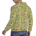 thumbnail image 6 of Salouo Taco Pattern Men's Fall Hoodie Sweatshirt,Sport Hoodie with Pockets for Men Pullover Casual Hooded Sweatshirt-Medium, 6 of 7