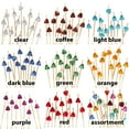 thumbnail image 4 of BambooMN Decorative 5.9" Acrylic Gem End Bamboo Picks - Coffee, 1,000 Pieces, 4 of 5