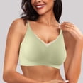 thumbnail image 2 of XFHLMJFF Bras For Women Soft Cozy Casual Everyday Bralette Seamless No Underwire Scalloped Push Up Wireless Comfort Lettes Full Coverage Leisure Underwear, 2 of 9