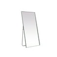 thumbnail image 6 of Metal Frame Rectangle Full Length Mirror 30x60 Inch in Silver, 6 of 10