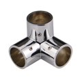thumbnail image 3 of Conector de tubo redondo, montaje de tubo, bricolaje, práctico, de metal para montaje de tubos de 1 pulgada y 25 mm 3 vías, 3 of 9