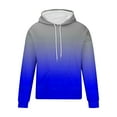 thumbnail image 3 of BXINGOHAI Gradient Hoodies Sweatshirts For Men Oversized Hooded Pullover Shirts Outdoor Wokrout Long Sleeve Sweatshirt Tops With Pocket Drawstring Today Deals Blue,XXXXXXL, 3 of 4