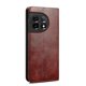 thumbnail image 3 of Funda de cuero con cera de aceite para teléfono OnePlus 11, marrón, 3 of 5