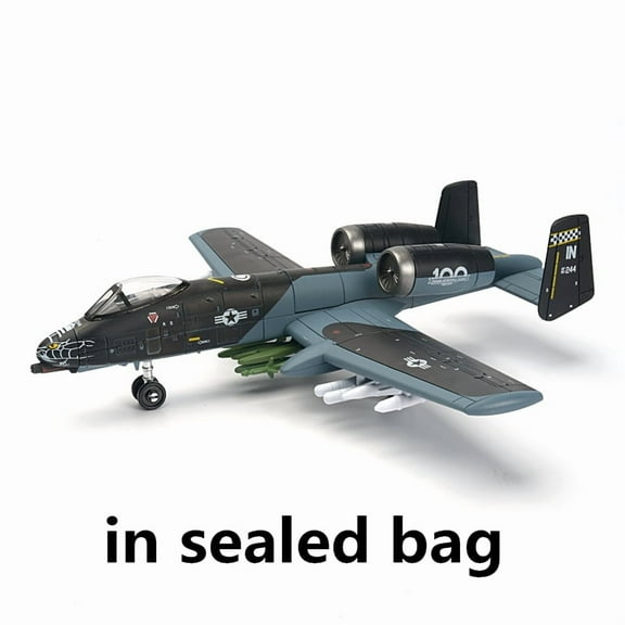 NOBRAND Building Blocks Model Kit A-10 Thunderbolt II Military Series 1:72 Scale Support Attack Aircraft Plastic, 1-Count