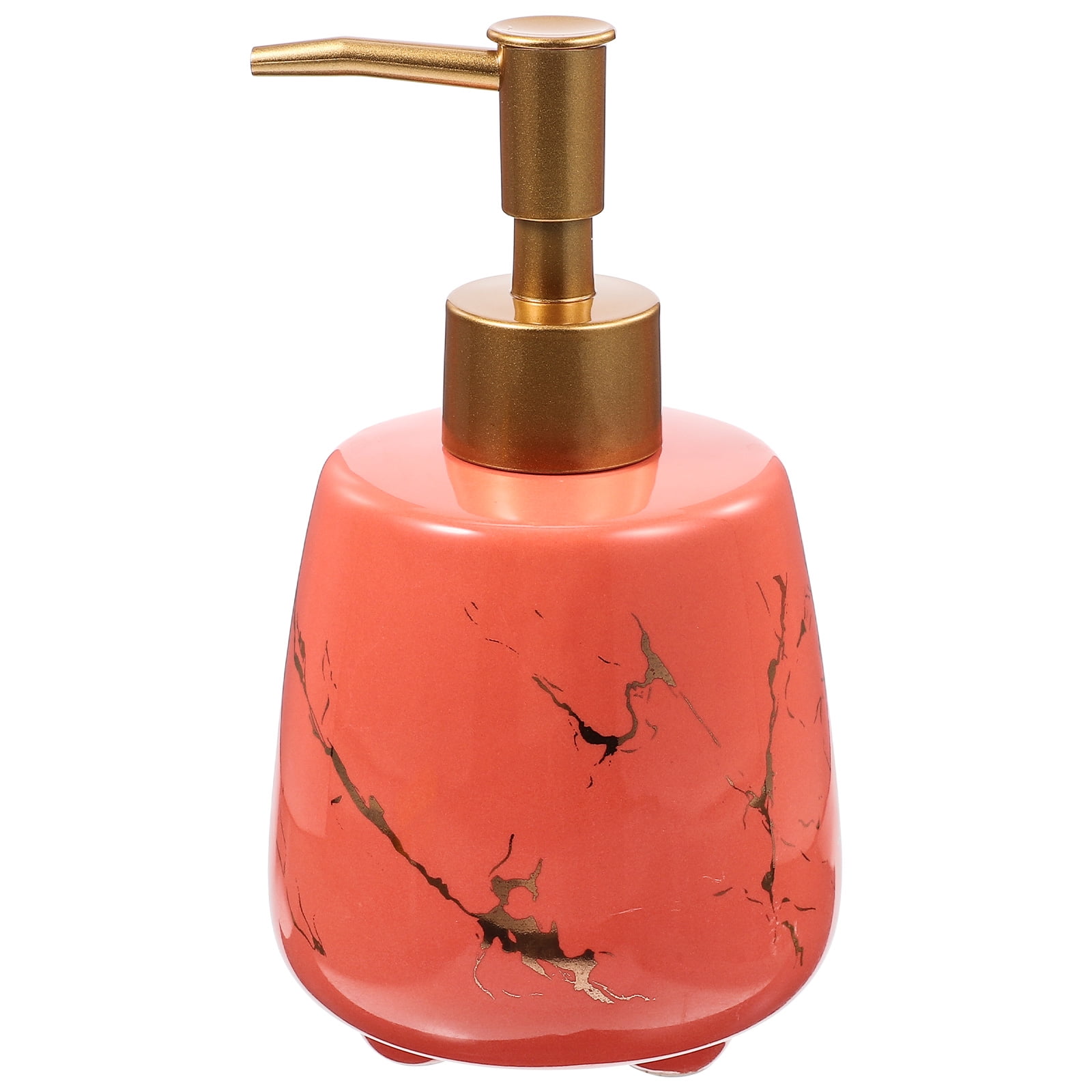 Bestonzon Bathroom Countertop Soap Dispenser Press Type Pump Bottle Shampoo Dispenser Bottle