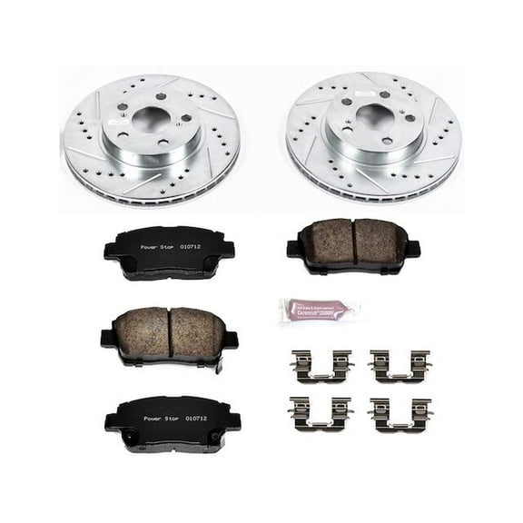Front Brake Pad and Rotor Kit - Compatible with 2004 - 2009 Toyota Prius 2005 2006 2007 2008