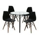 thumbnail image 1 of Set Comedor cristal Redondo 80cm y 4 sillas Eames Mundo In Minimalista, 1 of 9