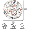 thumbnail image 4 of Fantasy Flowers Round Placemats Set of 1 Table Mats for Kitchen Washable Non-Slip Place Mats Heat Resistant Place Mats for Kitchen Dining Table Home Decor, 4 of 7
