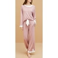 thumbnail image 2 of Richie House Womens Pajama Set Long Sleeve Sleepwear Scoop Neck Pjs Sets S-XXL 2 Pc set Lounge RHW4044, 2 of 7