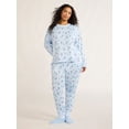 thumbnail image 2 of Joyspun Women's Print Top, Joggers and Socks Pajama Gift Set, 3-Piece, Sizes S-3X, 2 of 8