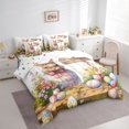 thumbnail image 2 of Erosebridal Colorful Easter Eggs Kids 7-Piece Twin Bedding Sets,Rustic Farm Animal Bunny Multicolor Flowers Bedding Comforter Set For Girls Reversible, 2 of 7