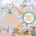 thumbnail image 5 of LoonWear Beige 12 Pack Plastic Tablecloths 54"x 108" Disposable Rectangle Table Cloth Plastic Table Cover for Party Disposable Tablecloths, 5 of 5