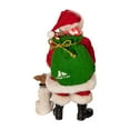 thumbnail image 4 of Kurt Adler Kurt S. Adler 10.5-Inch Fabriché Adopt-a-Pet Dog, 2 Piece Set Santa, Multi, 4 of 4