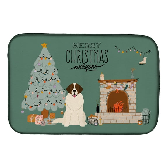 Moscow Watchdog Christmas Everyone Dish Drying Mat