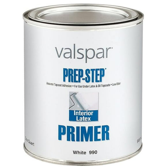 Valspar 44-990 QT Primer Latex, 1 Quart, White