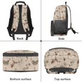 thumbnail image 4 of HUIACONG Deer Track Camo Bow School Backpack for Boys Girls Ages 6-18 Water Resistant Multi Pocket Padded Adjustable Straps Large Capacity Bookbag for Elementary Middle High School Daily Use, 4 of 7