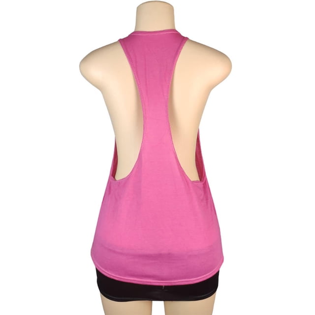 Débardeur d'Été Extensible Sans Manches Col Rond Couleur Unie pour Femmes Tenue Basique Confortable