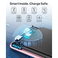 thumbnail image 3 of Magnetic Portable Charger, Magnetic Power Bank 5000mAh with USB-C, Slim Wireless Battery Pack compatible for iPhone 17/16/15/14/13 Series, Pink, 3 of 10