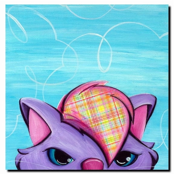 Trademark Fine Art "Kitty" Canvas Art by Sylvia Masek