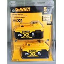 DE-WALT 20V MAX XR 20V Battery, 5.0-Ah, 2-Pack