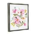 thumbnail image 4 of Stupell Industries Pink Cottage Blooms Botanical & Floral Painting Gray Floater Framed Canvas Art Print Wall Art, 17 x 21, 4 of 10