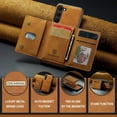 thumbnail image 2 of 2 in 1 Detachable Leather Phone Cases for Samsung Galaxy S23+ / S23 Plus 5G Case Wallet with Card Holder Men 6.6'' (Brown,S23+/S23 Plus), 2 of 18