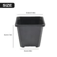 thumbnail image 4 of Square Plastic Nursery Pots for Growing Starter Plants for Garden Decoration, 4 of 9