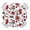 Red, variant on Orange Floral Spring Round Tablecloth for 45-54 Inch Tables, Fitted Table Cover with Elastic Edge, Butterfly Botanical Summer Waterproof Outdoor Table Cloth Protector for Patio Garden Dinner Picnic