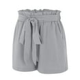 thumbnail image 3 of Sngxgn Lounge Shorts for Women - Casual Sweat Shorts with Pockets(Grey,S), 3 of 8
