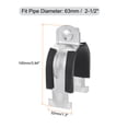 thumbnail image 2 of Unique Bargains Rubber Cushion Strut Clamp Rigid Steel Pipe Clamp Fit for 2-1/2' Tube and Pipe, 2 of 5