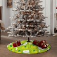 thumbnail image 4 of Fotbe Green Apple Pattern Christmas Tree Skirt, Tree Skirts Plush Christmas Decorations, Christmas Tree Skirts Xmas Decorations Holiday Party Decor-30", 4 of 6