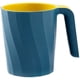 thumbnail image 1 of Vaso de baño con asa irrompible para enjuague dental, suave y fácil de agarrar, organizador de cepillos de dientes para adolescentes y niños, color azul marino, 1 of 5