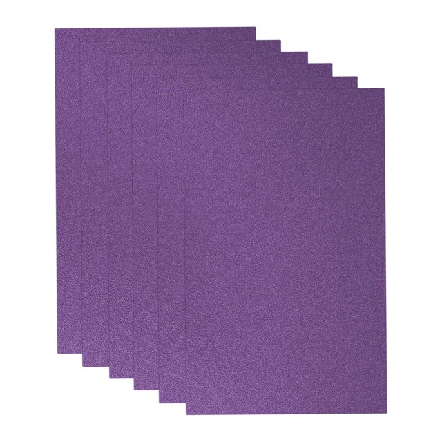 6 piezas de papel de lija, papel de lija adhesivo, 13 x 9 pulgadas, grano 80 para coche automotriz Violeta kusrkot Papel de lija pegajoso
