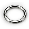 thumbnail image 6 of G23 Titanium 8G 10G 12G Septum Rings Jewelry Nose Hoops Clicker Ear Weights for Stretched Ear Piercing Jewelry 10mm 12mm 14mm Black Silver, 6 of 8