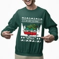 thumbnail image 2 of Christmas Sweatshirt, I Just Want to Go Camping Christmas Sweatshirt, Funny Holiday RV Ugly Sweater, Campfire & Camper Crewneck for Adventurers & Campers, 2 of 5