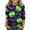 01 Fluorescent Green, variant on Ghost Halloween Shirt Girls Cute Graphic 3/4 Sleeve T Shirt Halloween Print Spooky Season Fall Casual Top Kids Party Wear 2026,8-9 Years,Multicolor
