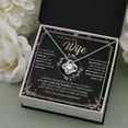 thumbnail image 4 of To My Wife Necklace from Husband - Unique Anniversary & Birthday Gift Ideas, Romantic Love Knot Jewelry for Best Wife, Soulmate Present, Beautiful  Future Wife Wedding, Mothers Day Gifts, 4 of 8