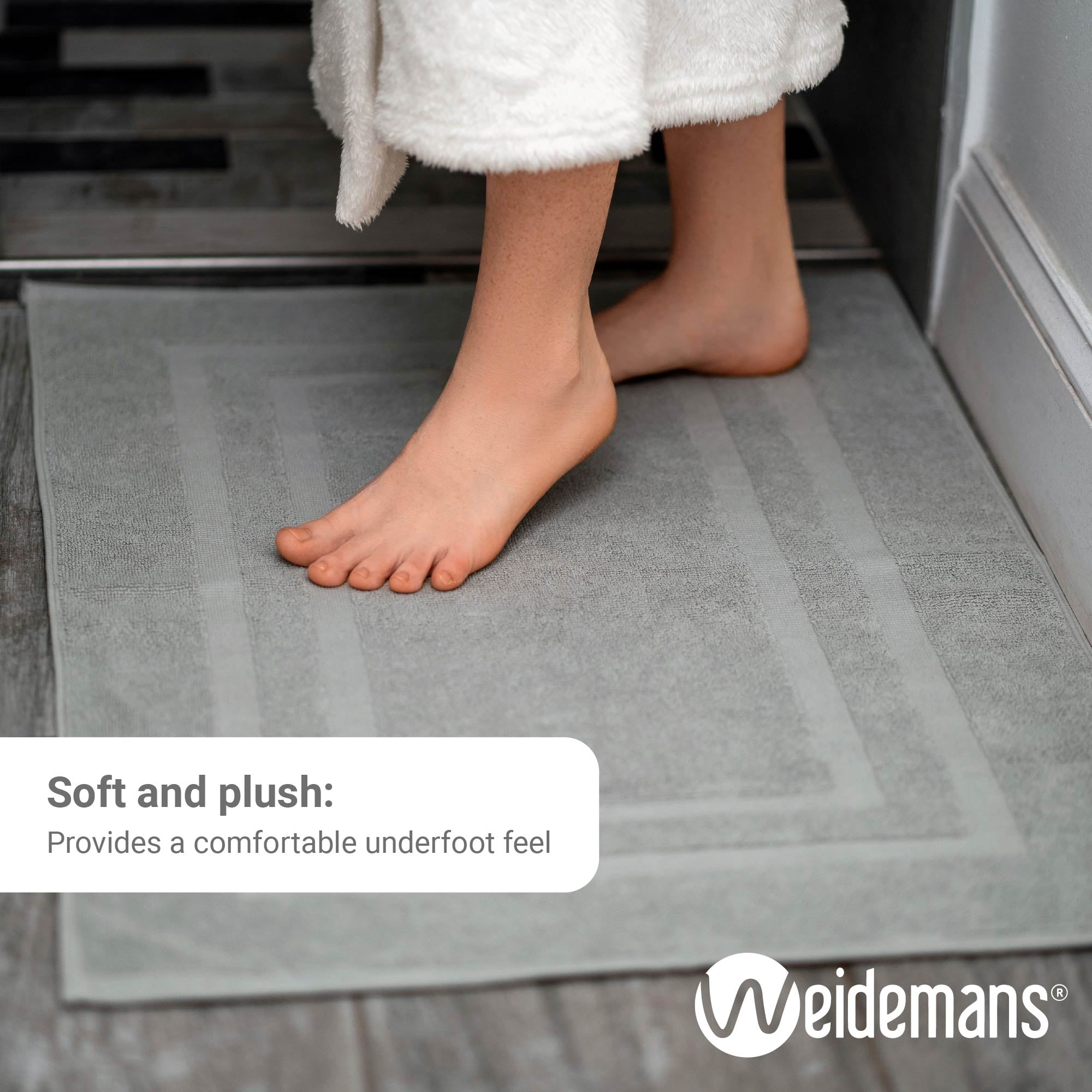 Bath Mat Set 2 Pieces, 20*31'' Bathroom Mat And 20*20'' U Shape