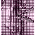 thumbnail image 1 of Soimoi Tissu Satin Modal Rouge à Carreaux Vendu au Mètre 42 Pouces de Large, 1 of 5