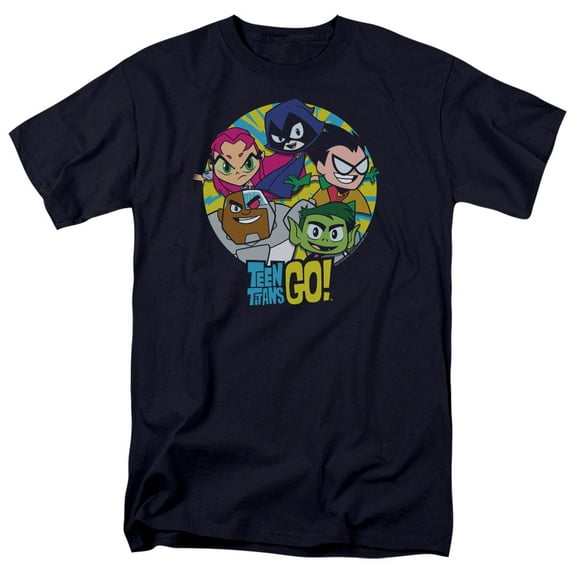 Teen Titans Go Go Go Group Officially Licensed Adult T Shirt
