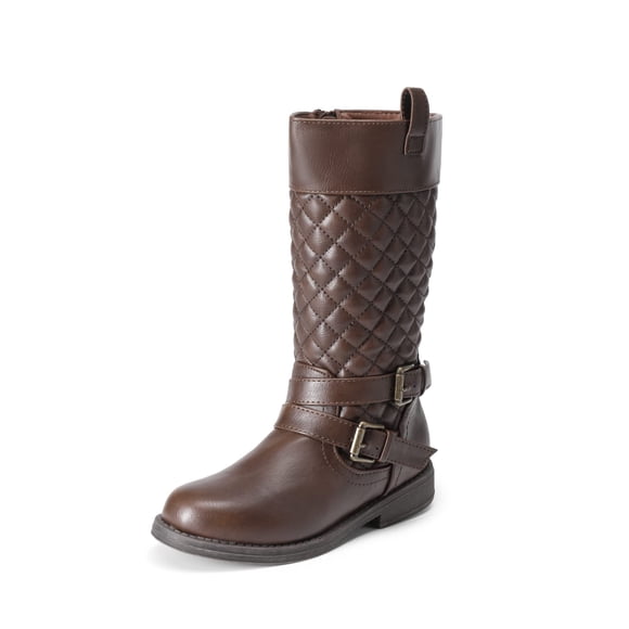 Botas de Montar de Moda para Niñas hasta la Rodilla DREAM PAIRS Talla 2 Marrón