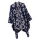 thumbnail image 3 of Cárdigan con cuello chal estampado leopardo Pañuelo Con Estampado De Leopardo Y Abrigo Abierto En La Parte Delantera Poncho Cape Bufanda Azul Marino Azul marino Magideal Cárdigan con cuello chal estampado leopardo, 3 of 5