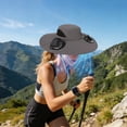 thumbnail image 4 of Dxssxc Stay Cool Wide-Brimmed Hat with Solar Fan, Breathable Sun Protection for Men Women, Perfect for Fishing Hiking and Outdoor Work., 4 of 5