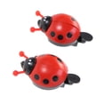 thumbnail image 3 of CHICHUMID 2Pcs Cycling Bell Sound Horn Alert Pedestrians Ladybug Bike Red Plastic, 3 of 5