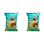 Prime Bites 19g Protein Brownie Glazed Cinnamon Roll Low Sugar Snack, 2.29 oz pack of 2