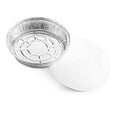 Mr Miracle 9 inch Round Foil Pans with Clear Plastic Lids. Pack of 40